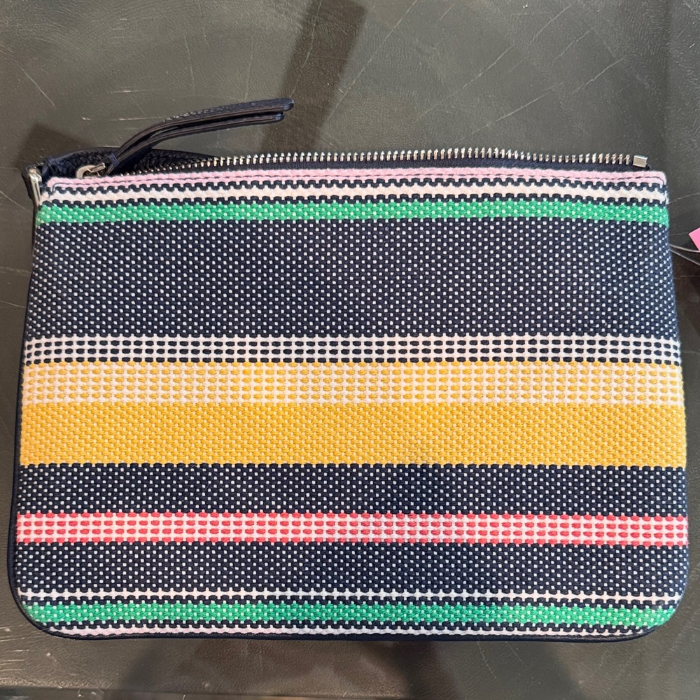 NWT Kate Spade Triple Gusset Crossbody in Jackson Boardwalk Stripe - Picture 3 of 10